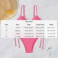 thumbnail image 3 of Zpanxa Two Piece Swimsuit for Women Solid Color Adjustable Lace Up Bikini Set Comfort Fit for Beach and Hot Spring, 3 of 5