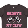 thumbnail image 3 of Inktastic Daddy's Pit Crew Design with Checkered Flags Gift Toddler Toddler Girl T-Shirt, 3 of 4