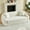 87" White, variant on Shaiailed 87" White Convertable Sofa Bed,Brushed Texture Foldable Sofa Bed with Two Pillows,Deep Seat Apartment Size Couch,Chenille Sofa for Living Room,No Assembly Required