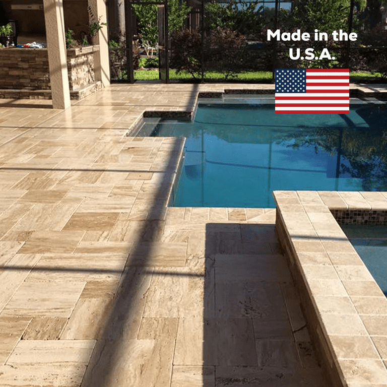 1 Gal. DOMINATOR Stone Gloss Clear Acrylic Sealer Satin Finish Stone Sealer Clay Brick Sealer Color Enhancing Professional Grade Fast Dry