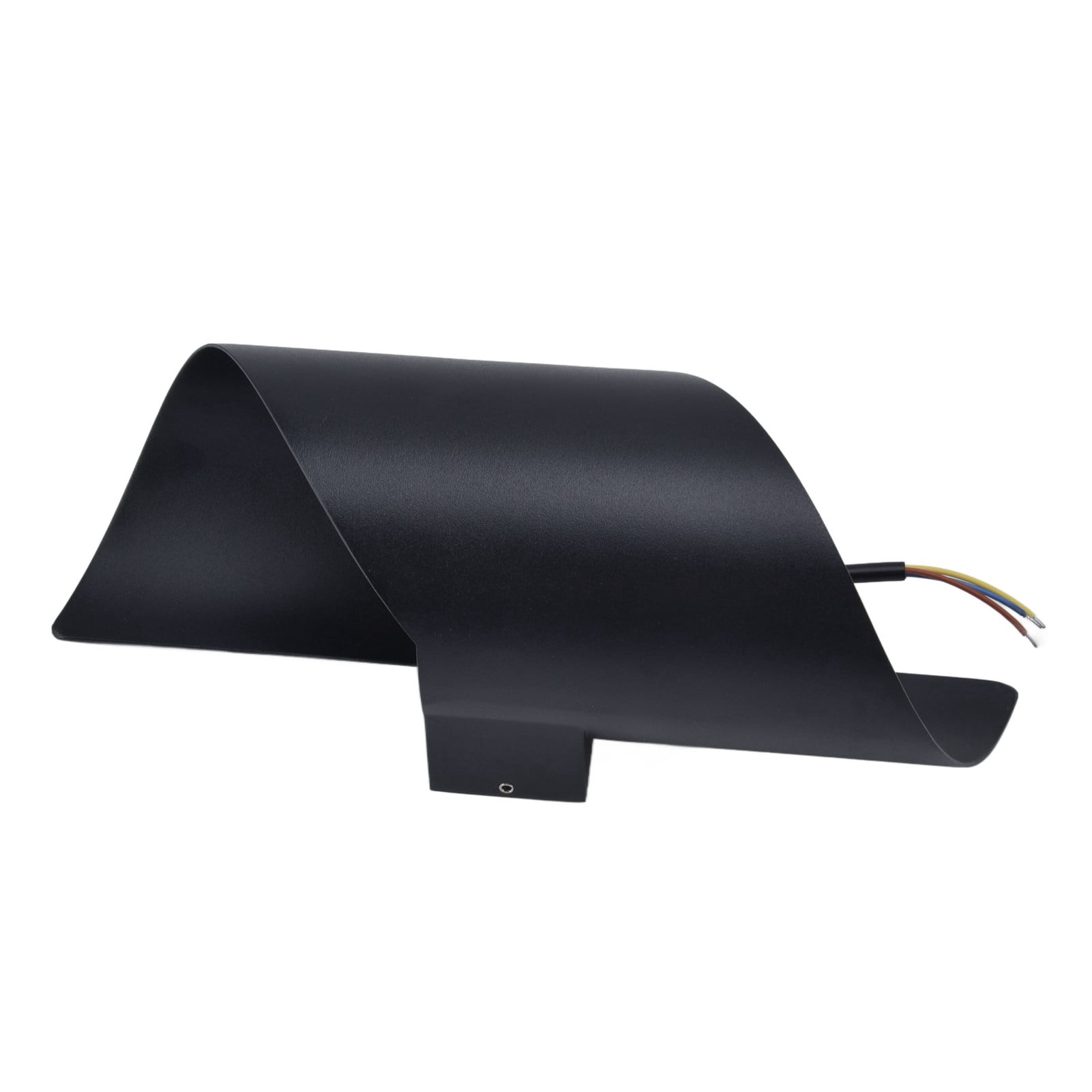 BIMZUC Modern 12W LED Spiral Wall Light S-Shaped Sconce for Indoor Hallway Living Room Black Finish 11 inches / 28 cm Warm White