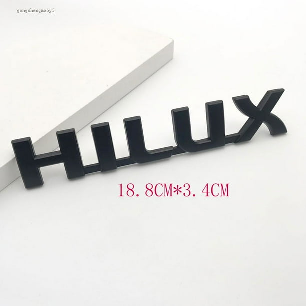 Pegatina De Plástico 3D ABS HILUX Logo Carta De Coche , Calcomanía Para Maletero , Emblema De Insignia Accesorios De Estilo Para Toyota huangjie unisex