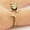 14K Gold-Plated, variant on Silver-Toned Mouse Open Ring for Women and Men, Daily Wear, Size Adjustable, Presented in Gift Box