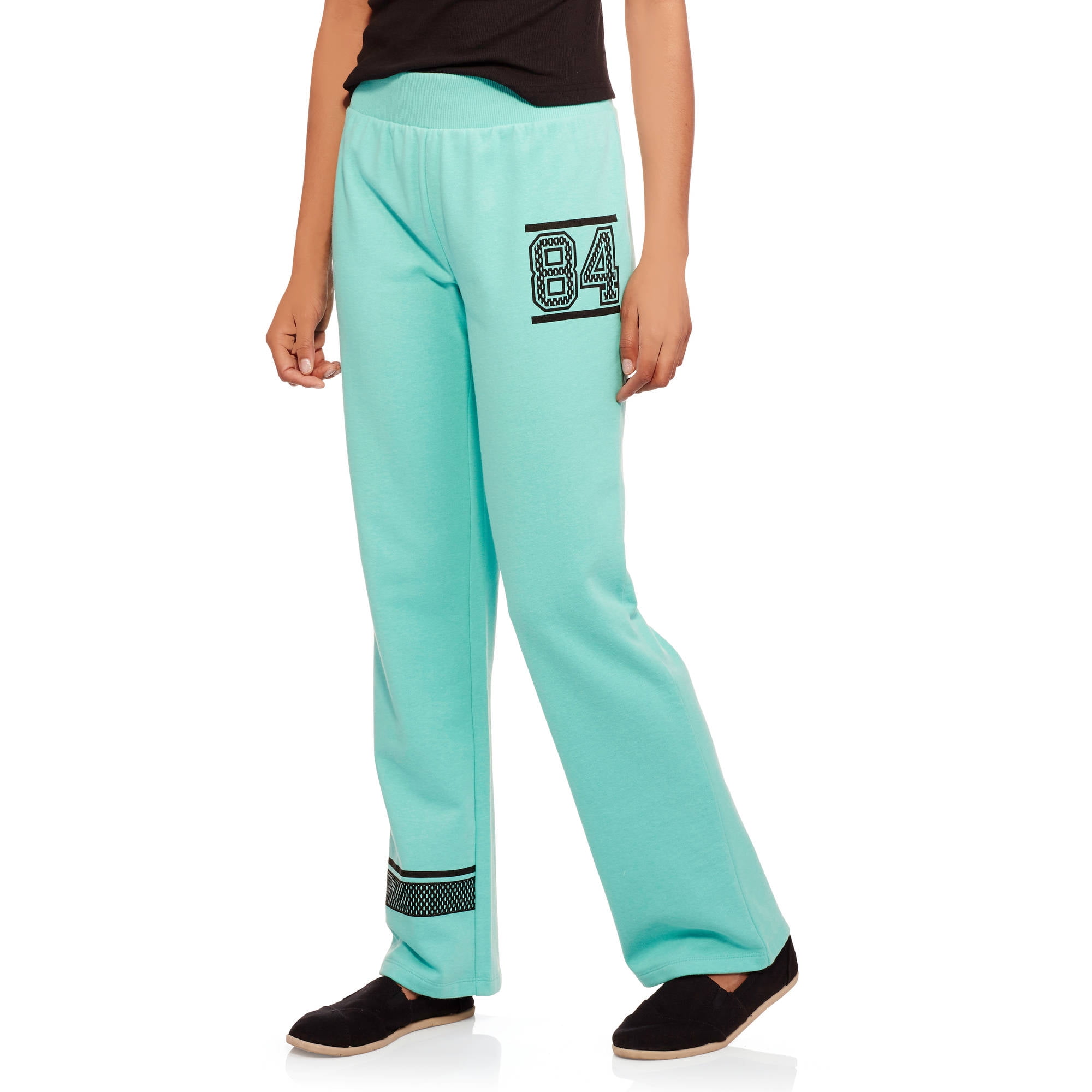 Juniors' Sueded Fleece Flared Sweatpants - Walmart.com