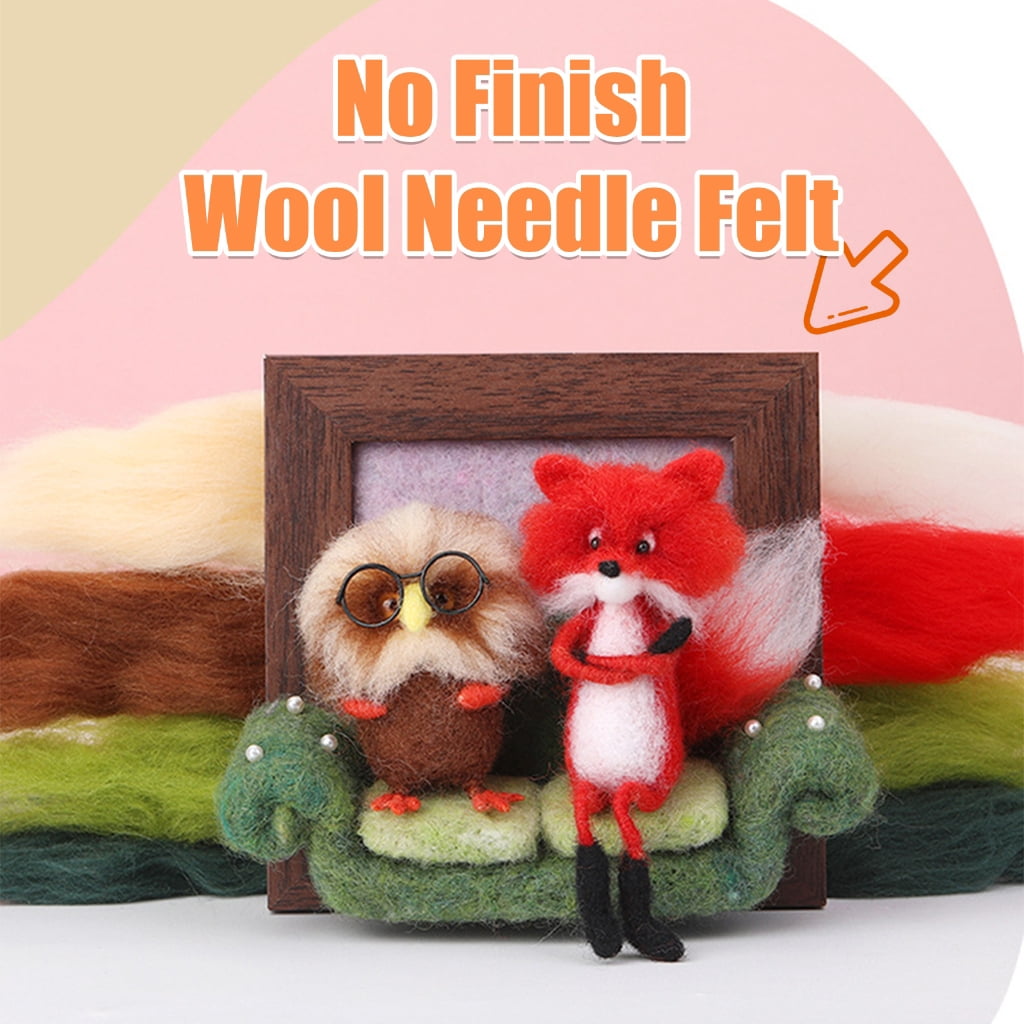 JZROCKER Needle Felting Starter Kits Frame Needle Felting Kits Easy to Use Needle Felting Supplies Felting Needle Set