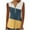 Yellow, variant on Timegard Tank Top for Women Sleeveless Tunic Top Ruched Notched V Neck Button Dressy Casual Tee Color Block