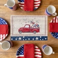 thumbnail image 5 of USA 250th Anniversary Patriotic Placemat – Linen Table Mat for 4th of July, Veterans Day, Memorial Day, Independence Day Party Decorations, Waterproof & Reusable, 5 of 5