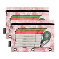 thumbnail image 2 of Bulldog Lying Down 2 Pack Pencil Pouch for 3 Ring Binder Smooth Zipper Folders with Pockets Clear Window Pencil Case, 2 of 6