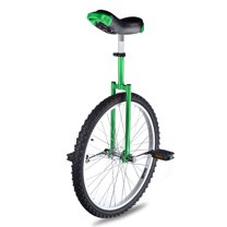 Yescom 24 Inch Outdoor Unicycle Adjustable Seat Circus Bike for Adults Teenagers Kids, Green