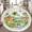 Color 1, variant on Washable Non Slip 3ft Round Rug, Whimsical Cartoon Dragons Magical Landscape Flowers Castle Circle Area Rugs with Tassels Crawling Play Mat Nursery Carpet for Children Toddlers Bedroom