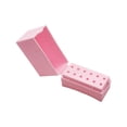 thumbnail image 3 of Soporte para brocas de uñas, cabezal de pulido, plegable, resistente al polvo, herramientas de manicura para uñas Rosado, 3 of 9