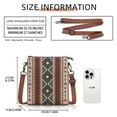 thumbnail image 3 of Boho Multi-Way Bag for Women - Single Shoulder, Crossbody & Handbag with Detachable Strap phone pouch, 3 of 5
