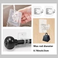 thumbnail image 4 of 16PCS Soporte de Barra de Cortina Autoadhesivo Sin Taladro Barras de Cortina Soportes Ajustables Sin Clavos de Almacenamiento Abrazadera, 4 of 5
