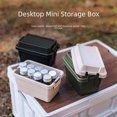 thumbnail image 3 of 0.9L Portable Mini Storage Box with Removable Lid, Durable & Easy-Clean Container for Camping, Barbecue Tools, Seasoning Bottles, and Small Items - Indoor/Outdoor Versatile Organizer, Beige Color, 3 of 6