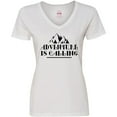 thumbnail image 3 of Inktastic Adventure is Calling Camping Hiking Women's V-Neck T-Shirt, 3 of 5