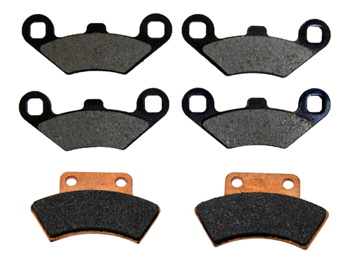 Front Rear Middle Brake Pads for Polaris Big Boss 6X6 500 1998 1999