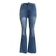thumbnail image 5 of Pantalones de pierna ancha que combinan con todo para mujer, lavados, rasgados, elásticos, ajustados, acampanados a la cadera Fridja hfkajh103396, 5 of 7