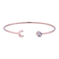 thumbnail image 1 of Pulsera Mujer Inicial Letra LuckyLy, Acero Inoxidable y Zirconia Cúbica, Modelo Sonia rosa UNITALLA, 1 of 8