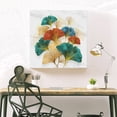 thumbnail image 2 of Cuadros Decorativos Kits de cuadros de pared hechos a mano de hoja de Ginkgo de 40x40cm con pintura de diamantes redondos DIY Ehuebsd Nuevos Originales, 2 of 9