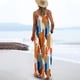 thumbnail image 4 of Trajes de Mujer Casual Suelto Impreso sin Mangas Correa Trasera, Cuello en V con Bolsillos para el Verano Y el Uso Diario, 4 of 6