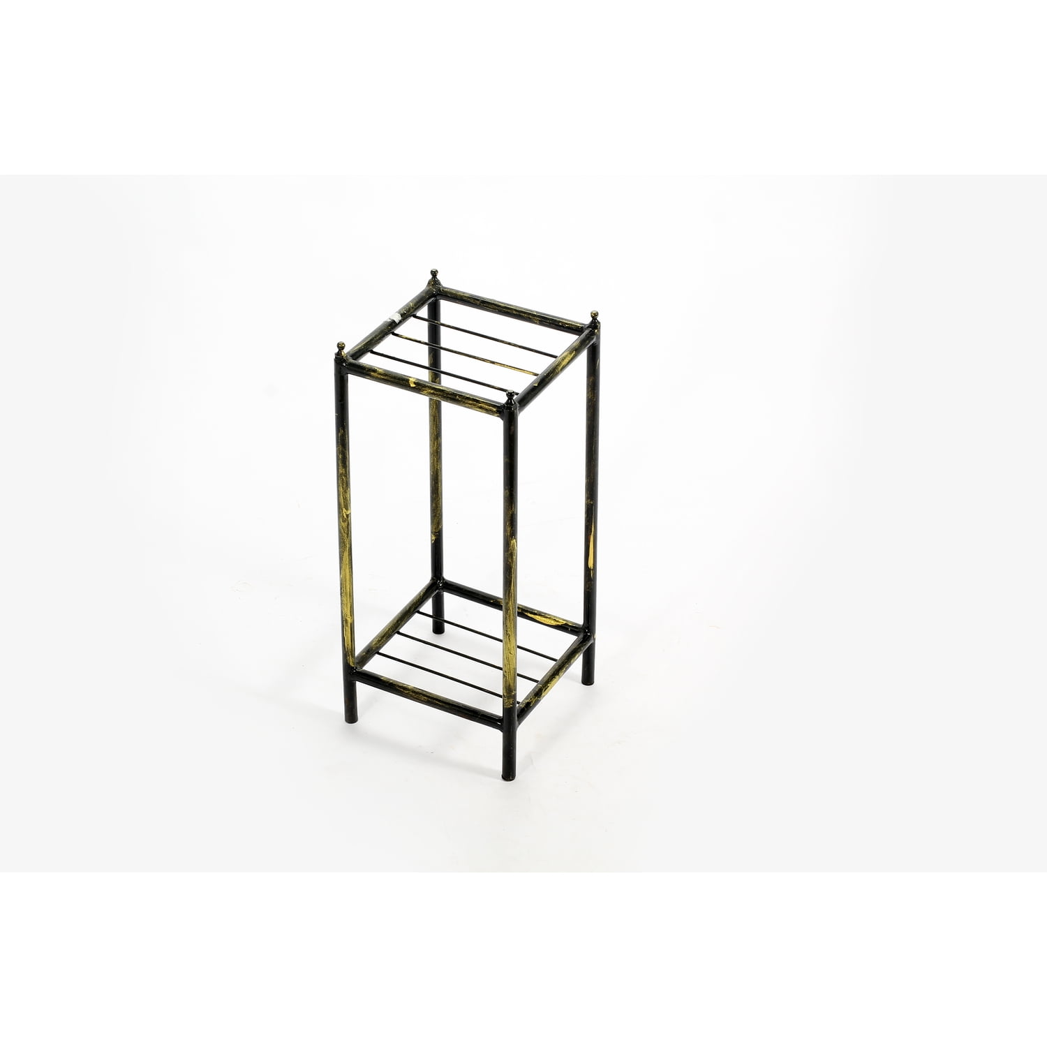 Zaer ZR190422-WH Paris 1968 Vintage Style Iron Cage Plant Stand&