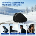 thumbnail image 6 of Mens Ear Muffs, Foldable Fluffy Winter Ear Warmers for Cold Weather, Adjustable Behind the Head Ear Covers for Outdoor Skiing and Daily Wear By PULMCheerger, 6 of 8