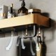 thumbnail image 3 of Estante de ducha con barra for toallas, organizador de ducha de aluminio montado en la pared con gancho, 3 of 6