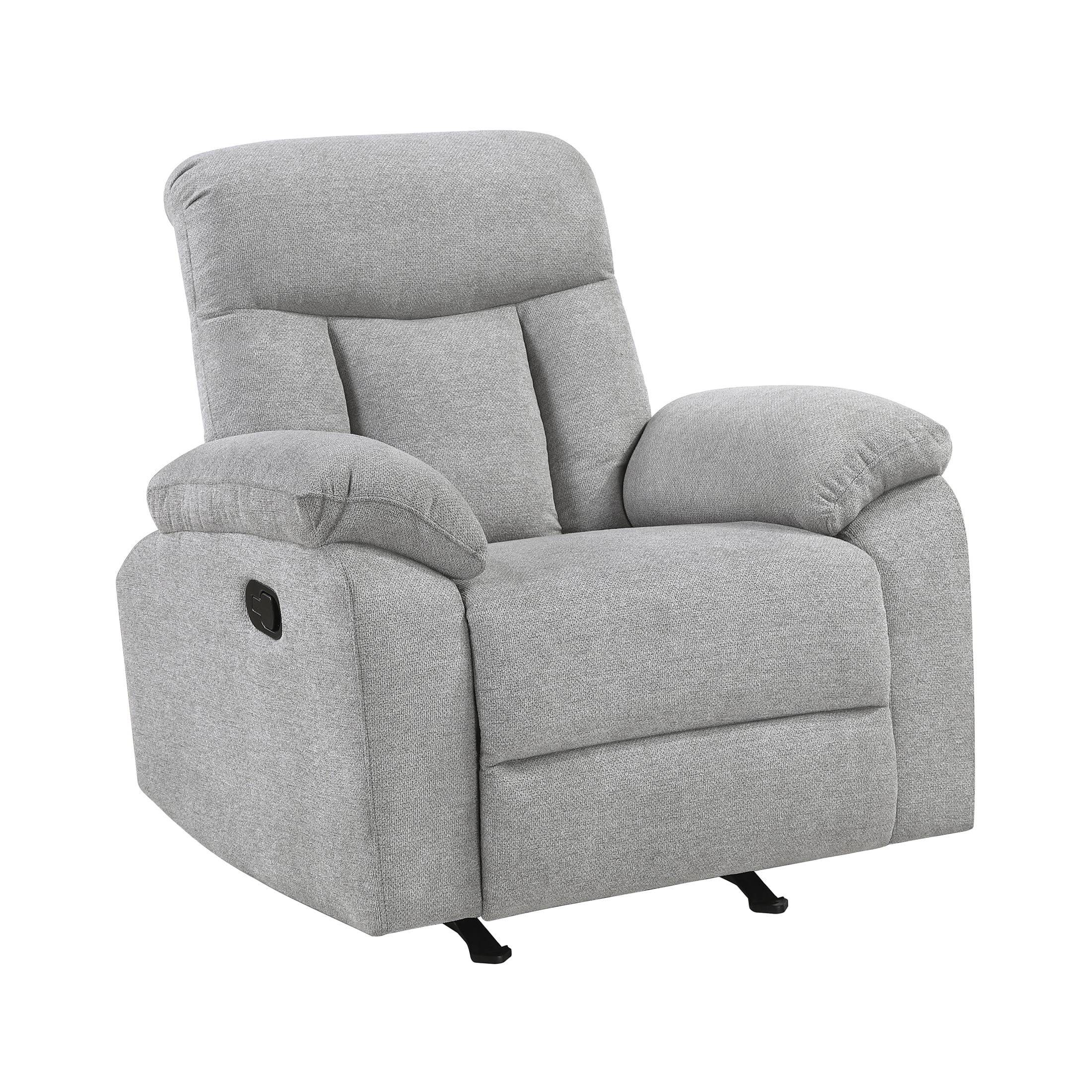 OakvillePark Havenlock Chenille Rocker Reclining Chair, Gray