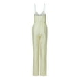 thumbnail image 5 of Sequins Jumpsuit For Women 2023 Wedding Guest, Women's Fashion Sleeveless Sequins Sexy Slim Fitting Suspender Playsuit Jumpsuit Silver XL, 5 of 7
