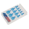 thumbnail image 4 of Tachiuwa 24 Pieces / Box Multi-colored Toenails Tips for Complete Coverage Pedicure False Blue, 4 of 8