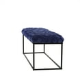 thumbnail image 4 of Loft Lyfe Gemma Velvet Bench, Navy, 4 of 7