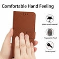 thumbnail image 4 of ELEHOLD Case for Samsung Galaxy A71 5G, Leather Wallet Case Stand Cover with Wrist Strap,Brown, 4 of 7