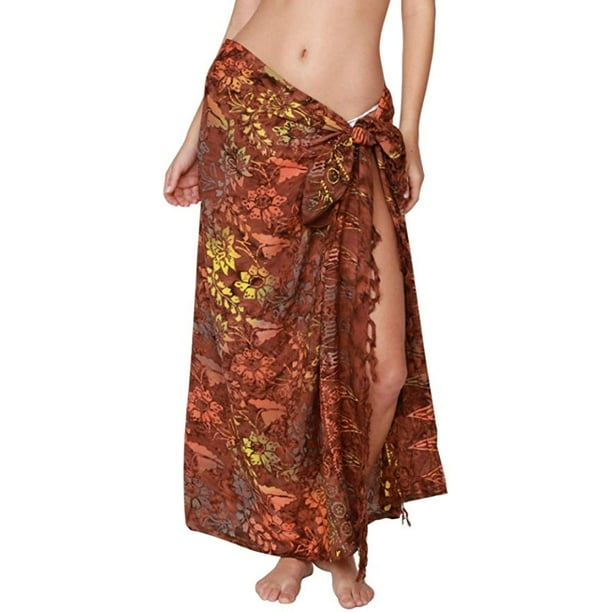 Ingear Batik Print Sarong Womens Swimsuit Wrap Cover Up Pareo Multi choise Skirt , Dress , Cover up , Beach Blanket and more .. - Walmart.com