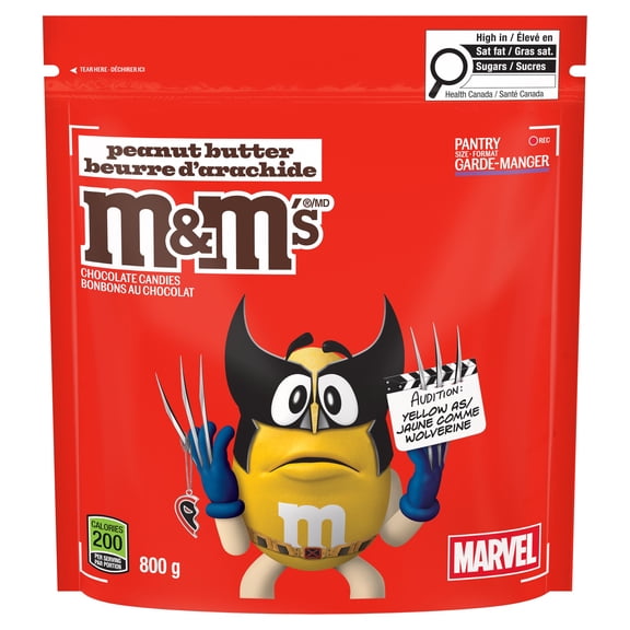 M&M'S, Peanut Butter Milk Chocolate Candies, Pantry Size Share Bag