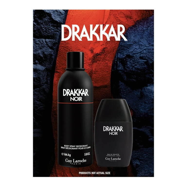 Guy Laroche Drakkar Noir Cologne Gift Set for Men, 2 Pieces