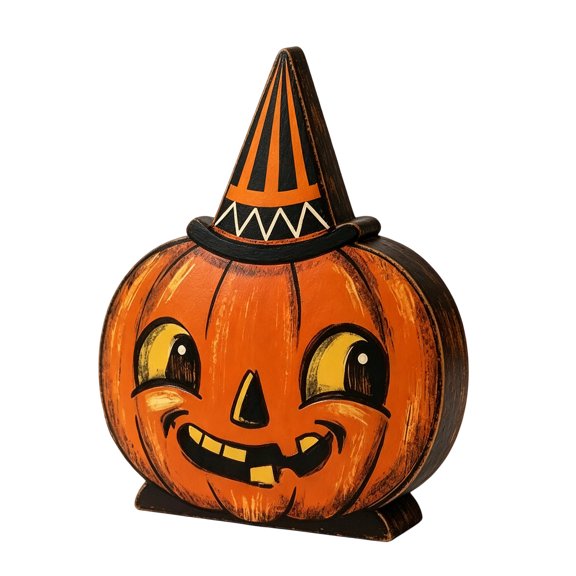 CZSCPDAW Wooden Halloween Tabletop Decor, Character Shelf Sitter for Mantel Desk