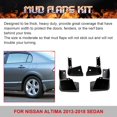 thumbnail image 5 of x xotic tech 4PCS Front & Rear Mud Flap Splash Guards Fender Flare Mudguard Dirt Slush Trap Protector w/Hardware Accessories Full Set Compatible with Nissan Altima L33 2013-2018 (Not fit SR Model), 5 of 9