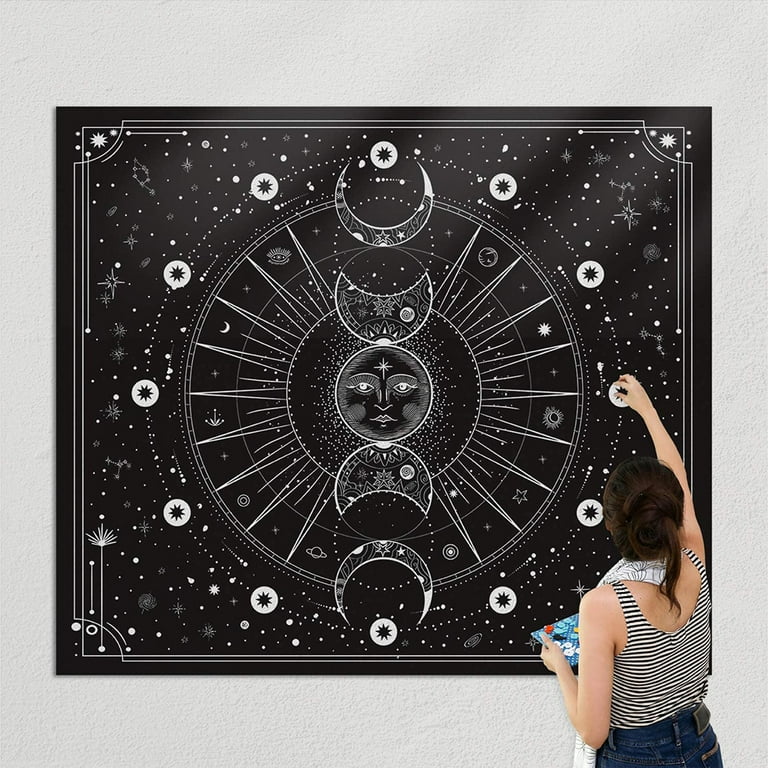 Black and outlet white sun tapestry