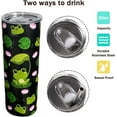 thumbnail image 2 of Frog Stuff-Frog Gifts for Women-Frog Cup/Coffee Mug/Water Bottle/Cute Coffee Tumbler/Decor/Accessories/Things/Frog Gifts/ 20 Oz Tumbler with Lid and Straw Frog Tumbler, 2 of 6