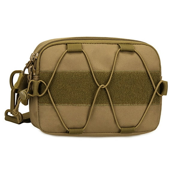 Sonducket Bolsa pequeña Accesorios de Bolsa de hombro resistente al desgaste Suministros de camping Equipos al aire libre Kit de herramientas Escalada Marrón Sonducket OD024220-02