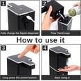 thumbnail image 4 of 380ml Automatic Soap Dispenser Wall Mounted, USB C Rechargeable Wall Mounted Soap Dispenser, IPX5 Waterproof Touchless Soap Dispenser, Electric Soap Dispenser, 4 of 4
