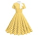 thumbnail image 1 of Vestido Corto de Verano de las Mujeres de Malla de Manga Corta Bordado Vestido de Pastel Retro, Vestido Ligero Casual para la Fiesta Y las Vacaciones, 1 of 9