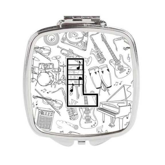 Letter L Musical Note Letters Compact Mirror