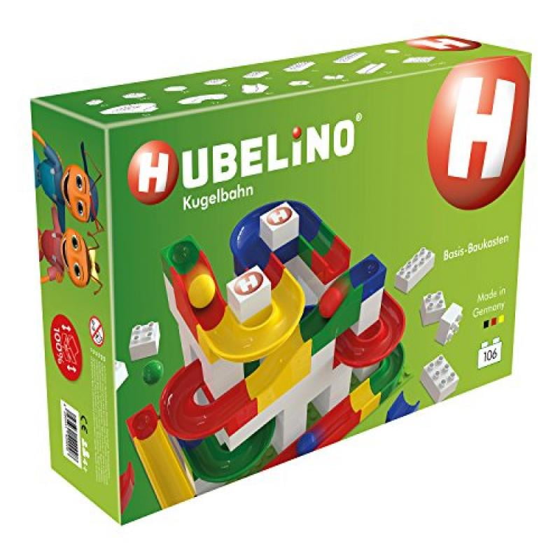 HUBELINO Marble Run 106Piece Basic Building Box the Original! Made in Germany! Certified