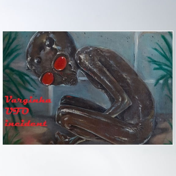 Varginha Ufo Incident Poster Wall Art, Modern Wall Decor For Living Room Bedroom, 8x12 UNFRAMED