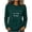 Army Green, variant on Custom Personalized Women's Long Sleeve Crewneck T-Shirt Cotton Casual Basic Tee Soft Breathable Top for DIY Design Printing