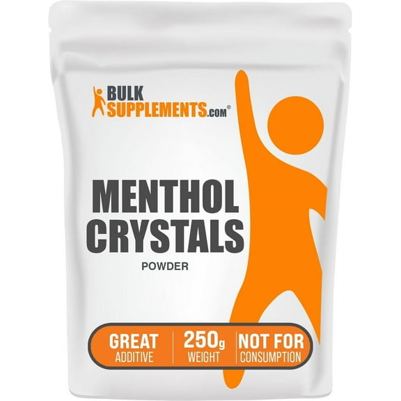 BulkSupplements Menthol Crystals Powder, Dietary Supplement, Respiratory Support, 500g