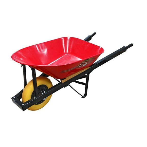 ProYard Wheel Barrow 6 cubic feet Flat-Free Tire
