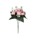 thumbnail image 1 of Fleurs Artificielles de Pivoines Roses Décoration Maison Fête Mariage Bouquet de Fausses Roses, 1 of 3