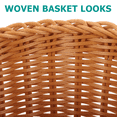 thumbnail image 3 of HONITANO Rustic Brown Woven Trash Can with Imitation Rattan Look for Home Use and Storage, 3 of 5